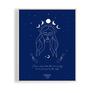 Goddess Celestial Print A4 by Damselfly Collective