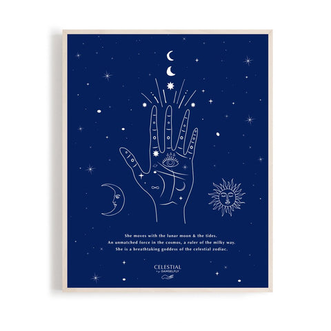 The Ruler Celestial Print A4 by Damselfly Collective